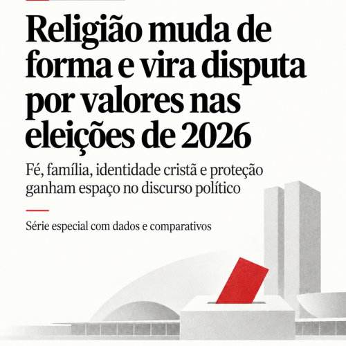 Religião muda de forma e vira disputa por valores nas eleições de 2026 